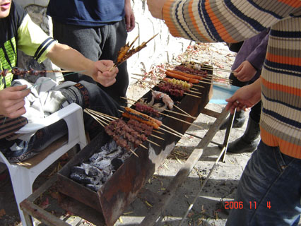 羊肉串喽，新疆的羊肉串喽